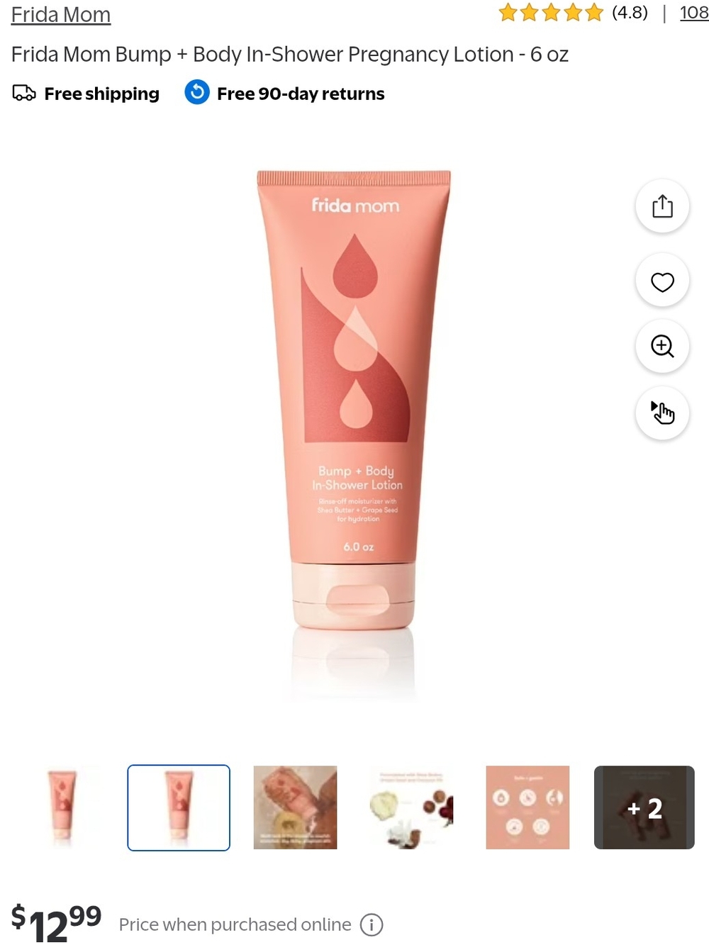 Frida Mom Bump + Body In-Shower Lotion - Picture 2 of 3